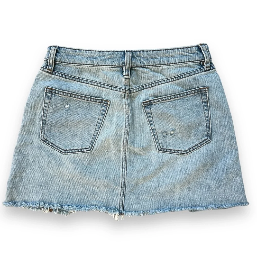 NWT Free People We The Free Denim Skirt Breezy Button Fly